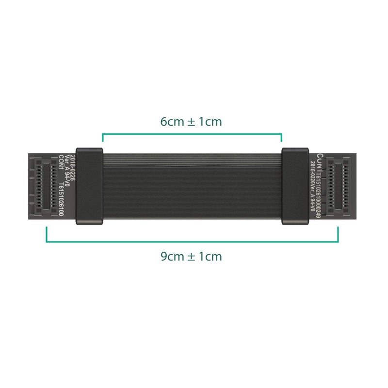 LINKUP - Flexible SLI Bridge GPU Cable Extreme High-Speed Technology Premium Shielding 85 ohm Design for NVIDIA GPUs Graphic Cardsâ”ƒNOT Compatible with AMD or RTX 2000/3000 GPU - [6 cm] - Image 2